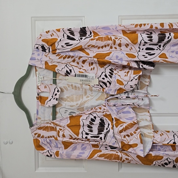 Esmeralda Crop Top in Orange FOR LOVE & LEMONS - Picture 3 of 13